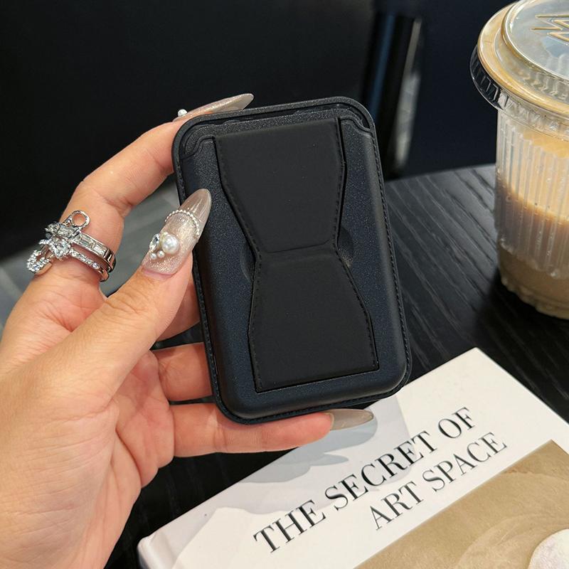 

Цветной чехол для телефона, держатель для карточек для iPhone, складной настольный держатель для телефона Magsafe, держатель для удостоверения личности, банковской карты