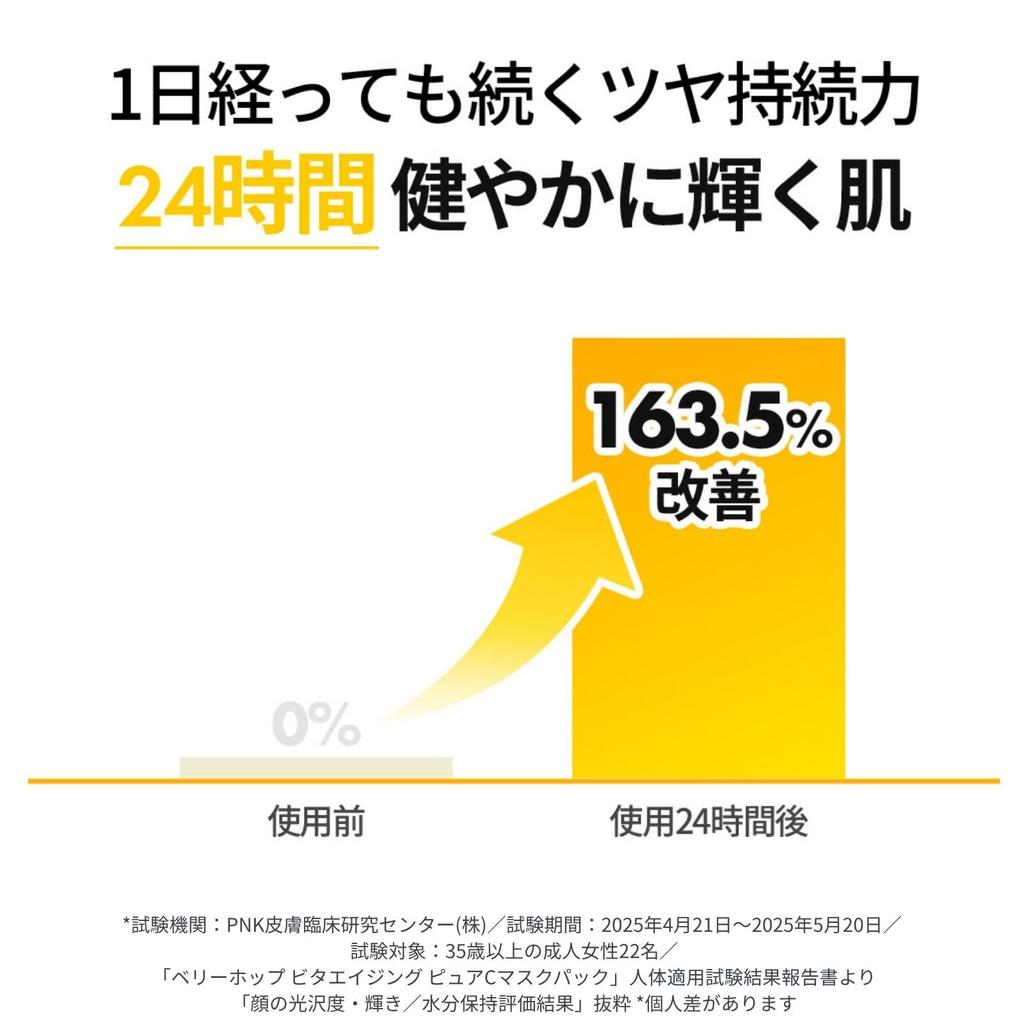 VARIHOPE Pure Vitamin C Feuchtigkeitsspendende Tuchmaske Gesicht 5 Einzeln VITA AGING Maske Vegan Koreanische Hautpflege (Sehr Hop) [Authentisch] Hochhaftendes Pack,