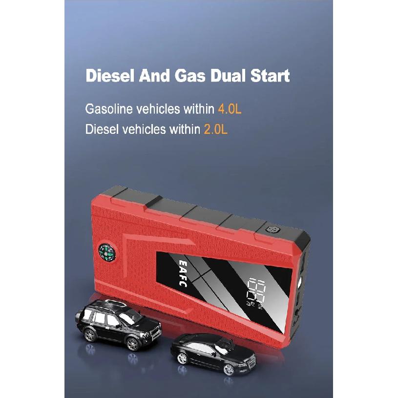 12V Car Emergency Battery Booster & Multi-FunctionSupply Portable 1000A/1200A/2000A Car Jump Starter Power Bank Auto Starter