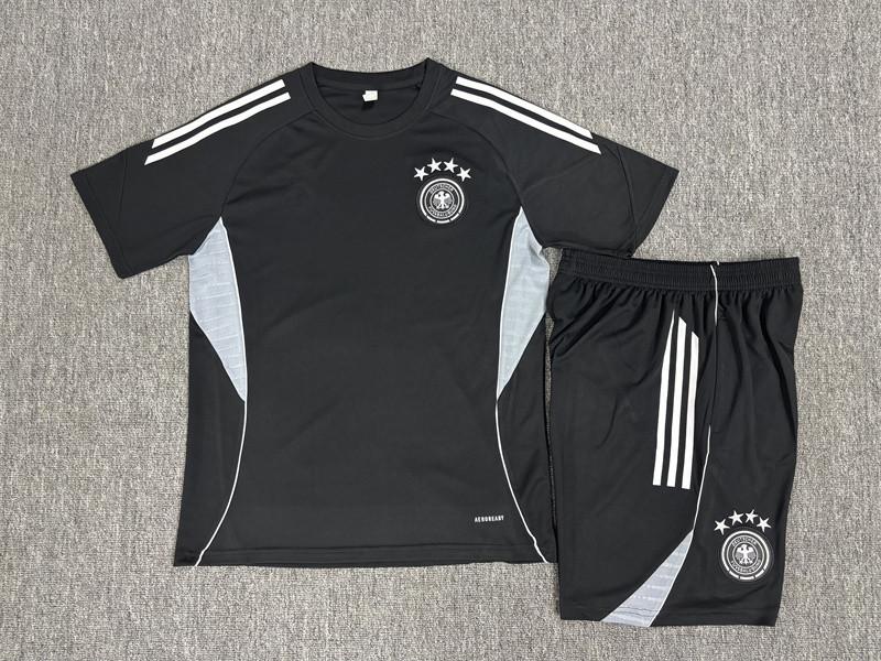 Germany Team Half Zipper Long-Sleeved Short-Sleeved Training Clothes Sports T-Shirt Pre-Game Warm-Up Sleeveless Vest Football Clothes S