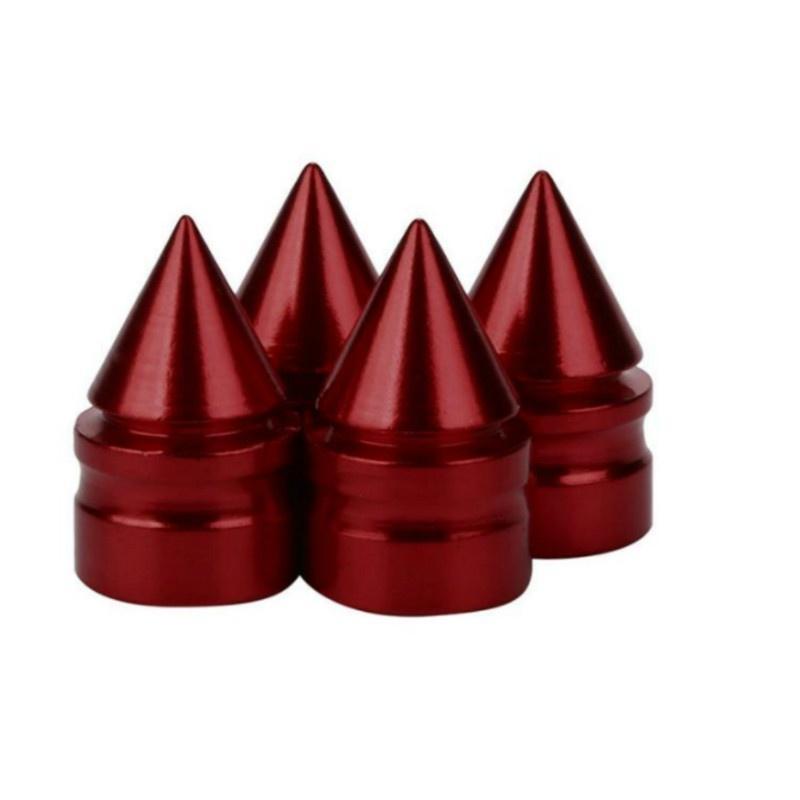 4 Pcs/lot Car Accessories Dust-proof Wheel Tires Valve Caps Motorcycle Cone Shaped for Various Models