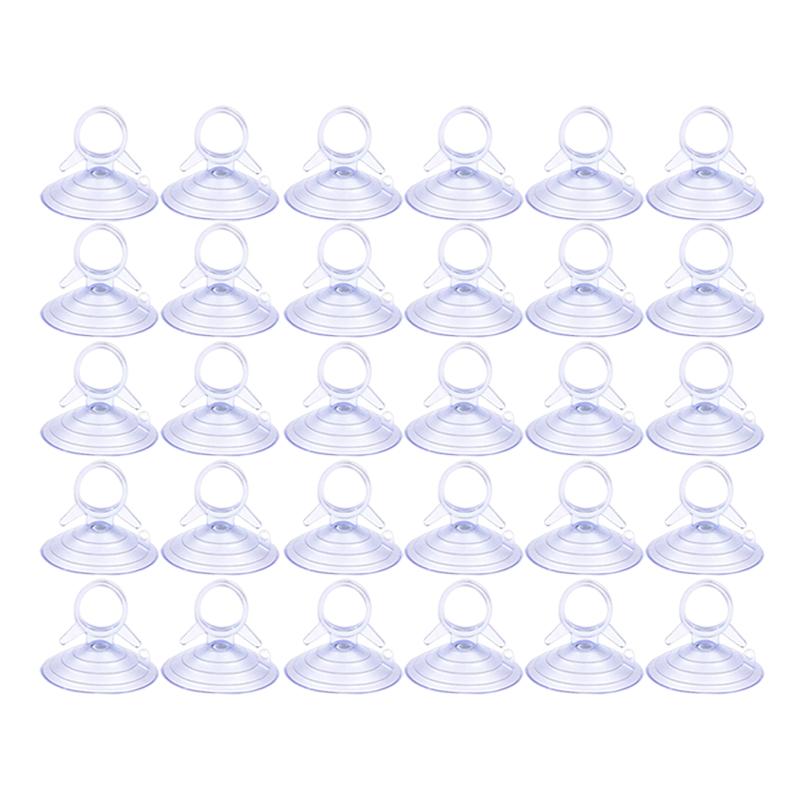 30/10Pcs Car Sun Visor Suction Cups Dovetail Front Gear Sun Visor Suction Cups Transparent PVC Suction Cups Car Decoration