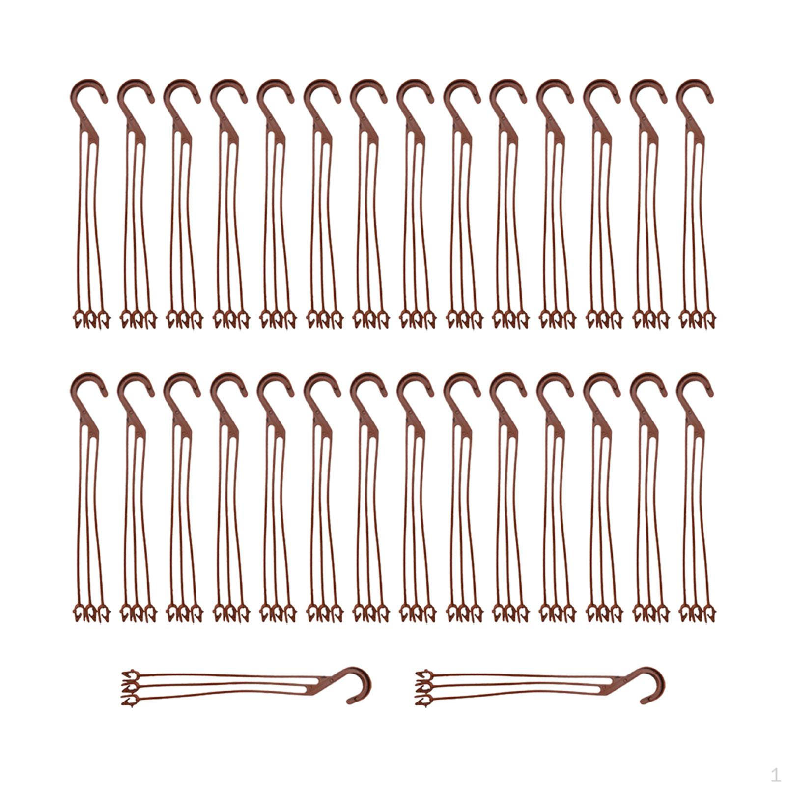 

30 Разнообразных крючков для подвешивания кашпо и цветов на улице 24cm