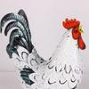 Chicken Statue Decors Rooster Sculpture Modern Art Table Centerpieces Crafts Metal Sculpture Gifts Lawn Ornaments