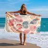 1 Stück Großes Muschel Strandtuch, Sand Sonnenschutz, Ideal zum Surfen Schwimmen Yoga, Strand Pool Reisen Outdoor Nutzung