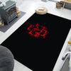 1Pc Rammstein Theme Printed Rectangle Carpet, Home Door Mat, Outdoor Travel Protection Carpet A6