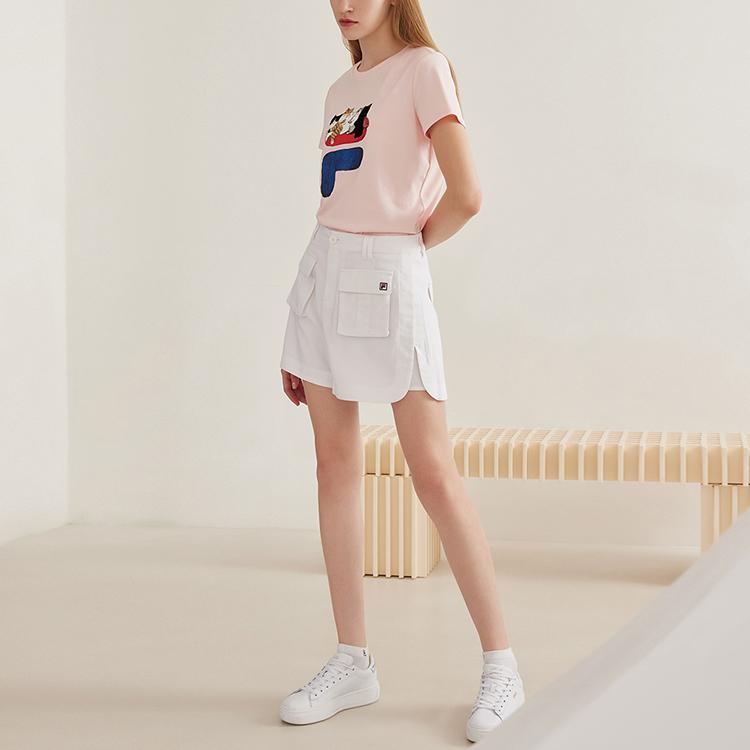 New FILA Casual Shorts Women's Standard White F11W123891F-WT