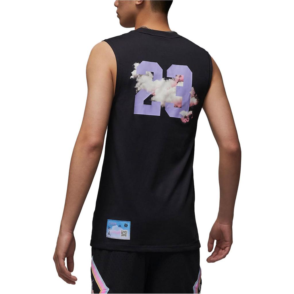 Jordan Dri-Fit Dongdan Digital Logo Print Vintage Quick-Drying Sleeveless T-Shirt Men Tops Black FD6553-010