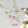Five-Pointed Star/Moon Decorative Pendant Winter Ceiling Window Ornament Elegant Wall Hanging Christmas Tree Decoration
