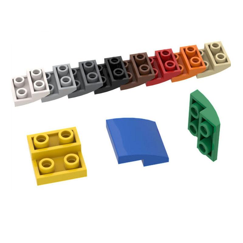 10 Stück 32803 Schräge Gebogen 2x2x2/3 Baustein Moc Kompatibel mit Brick DIY Kinderspielzeug