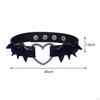Choker Halskette PU Leder Geschenk Herz Rock Gürtel Schlüsselbein Kette Punk Steampunk für