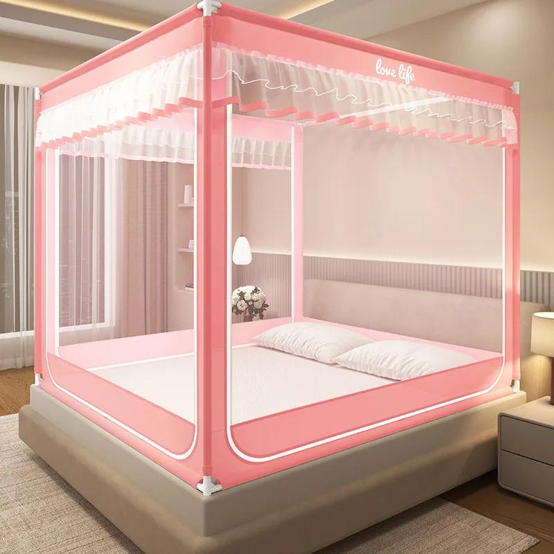 

Full Coverage Square Mosquito Net Adult and Children s Bed Tent Summer Mosquito Proof Camping Bed Tent Bedding Mosquito Net 150cmx200cmx170cm