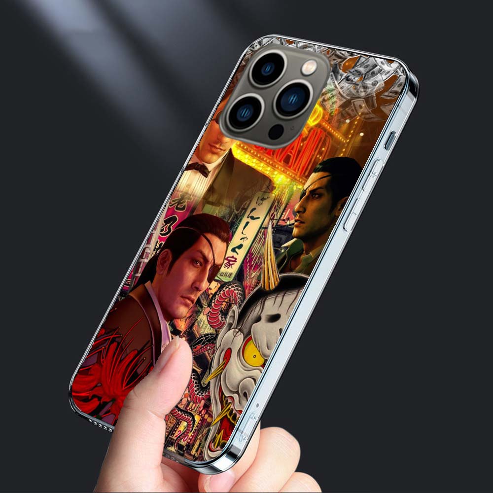 

Чехол для телефона с игрой Yakuza 0 Для iPhone 16E 15 Pro 14 Plus 17E 16 17 Pro Max Air 11 12 13 Mini Ударопрочный Capa Милый Чехол TPU Cle iPhone 13