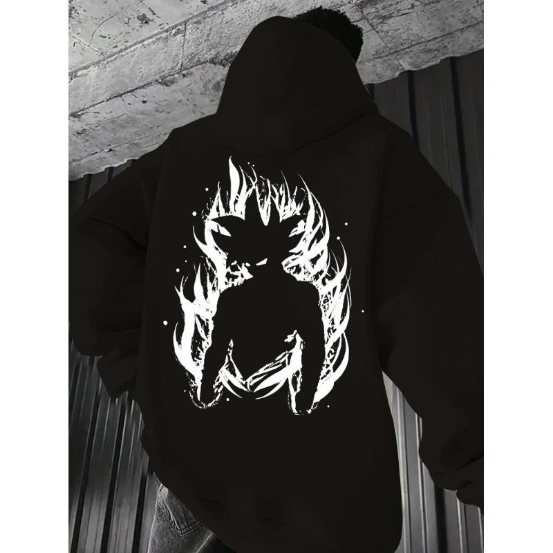 

Толстовка с капюшоном, капюшон с регулировкой на шнурке и защитой от пиллинга, идеально подходит для пеших походов и кемпинга на выходных XXL чёрный