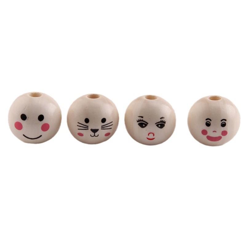 10 Pack Handcrafted Beads Wood Loose Beads Natural Wood Beads Wood Material Beading Supply Perfect for DIY Crafts Gifts