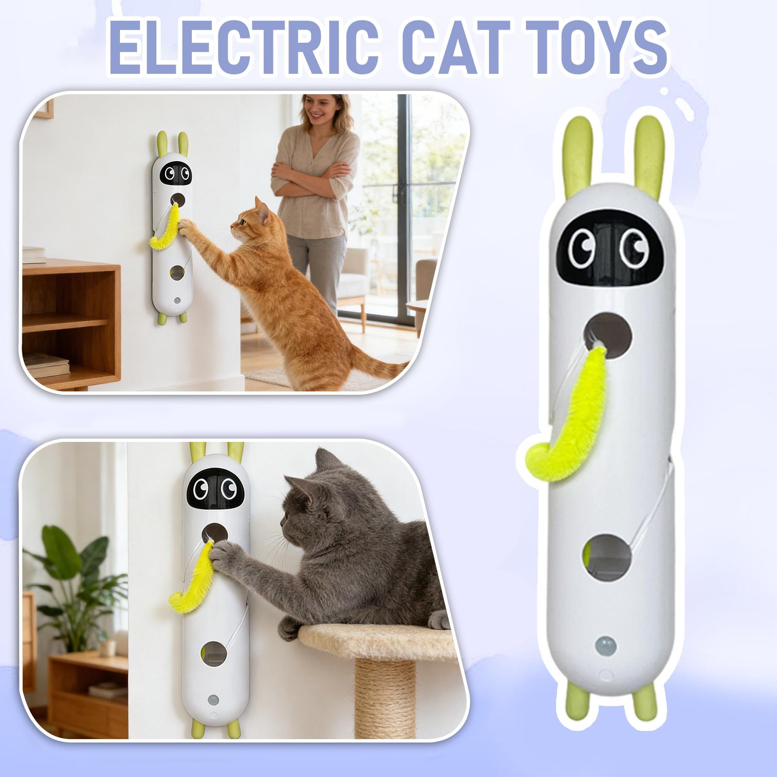 

Caterpillar Toy, An Electric Self-entertainment And Stress-relieving Gadget With Suction Cups, An Interactive Smart Pet For Playing With Cats One Size білий