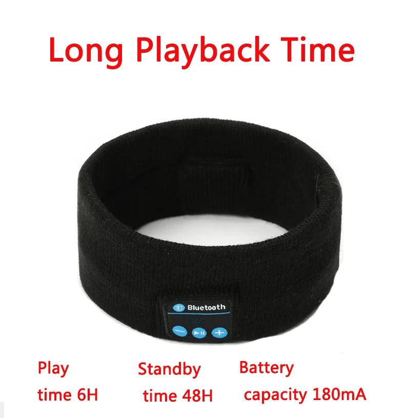 Men & Women Sleeping Headphones, Bluetooth Wireless Music Sport Headband with Soft Eye Mask and Mic