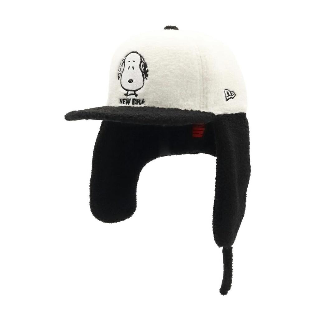 [New Era] Cap 59FIFTY with Ears Snoopy Collaboration White 7 12 5950 DOGEAR PEANUTS SNOOPY FACE GRY