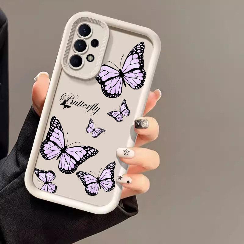 Beautiful Butterfly Case For Samsung Galaxy A55 5G Case A35 A13 A54 A53 A52 A34 A33 A32 A21S A14 A23 A24 A12 A51 A71 Phone Cover
