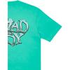 Palace X Cannondale Collaboration Mad Boy T-Shirt Mint Logo Print Crew Neck Short Sleeve Unisex Tops Mint-Green PAL-FW21-305
