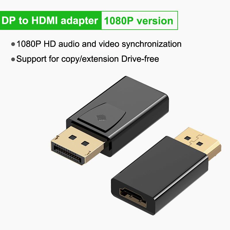 Dp To Hdtv 4K Connector Displayport Dp Male To Hdmi-Compatible Female Adapter Converter Video Audio Plug For Computer Tv Laptop