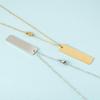 Stainless Steel Geometric Pendant Necklace for Women and Couples – DIY Handmade Clavicle Chain Jewelry