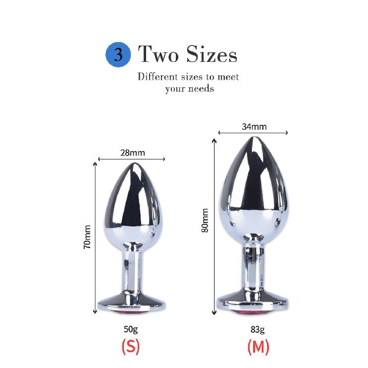 Sex Vibrator Metal Anal Toys For Women Adult Sex Products Men Butt Plug Stainles Steel Anal Plug Sex-toy Anal DildoToys 7