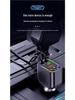 Y5 Car Bluetooth MP3 Charger with Retractable Cable, Fast Charging, Digital Display, Color Light, Cigarette Lighter, and U Disk Player