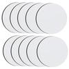 10pcs Sublimation Blank Cup Coasters Bulk Round Blank Cup Mat Rubber For Sublimation Transfer Heat DIY Crafts
