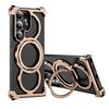 Samsung S25 Ultra Rotating Metal Stand Case | Magnetic Titanium Alloy Cover