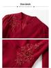 Elegant Wine Red Dress for Middle-Aged and Elderly Women - Mother of the Bride Wedding Banquet Formal Dress