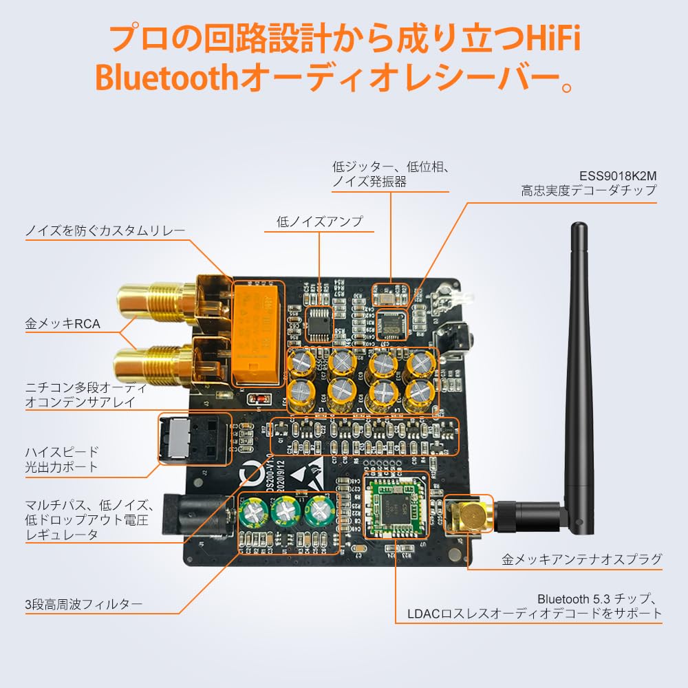1Mii Bluetooth DAC HiFi LDAC Bluetooth Áudio Bluetooth DA Conecta-se e Carro Recebe Música HiFi de e PCs Áudio DS200Pro Receptor, Receptor,