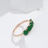 Inele cu farmec de piatră verde pentru femei Bijuterii de modă vintage