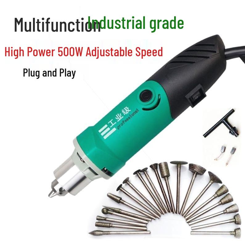 High-Power Marble & Granite Engraving Grinder with Speed Adjustment