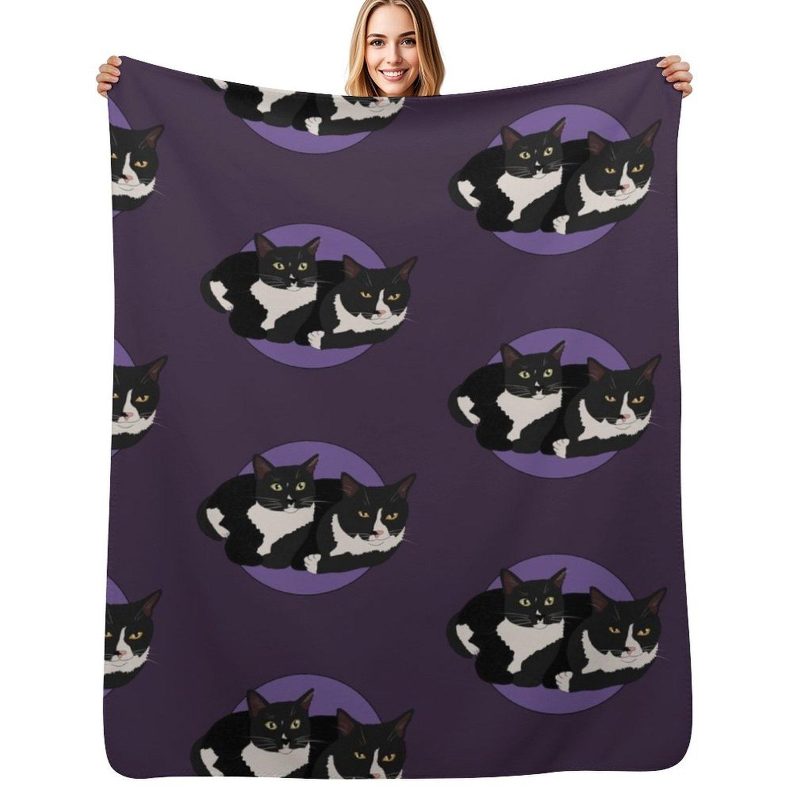 Jasper and tiptoe Throw Blanket Foldable Soft Warm Blanket for Outdoor Use Size: 75*100cm, Weight: 230 GSM