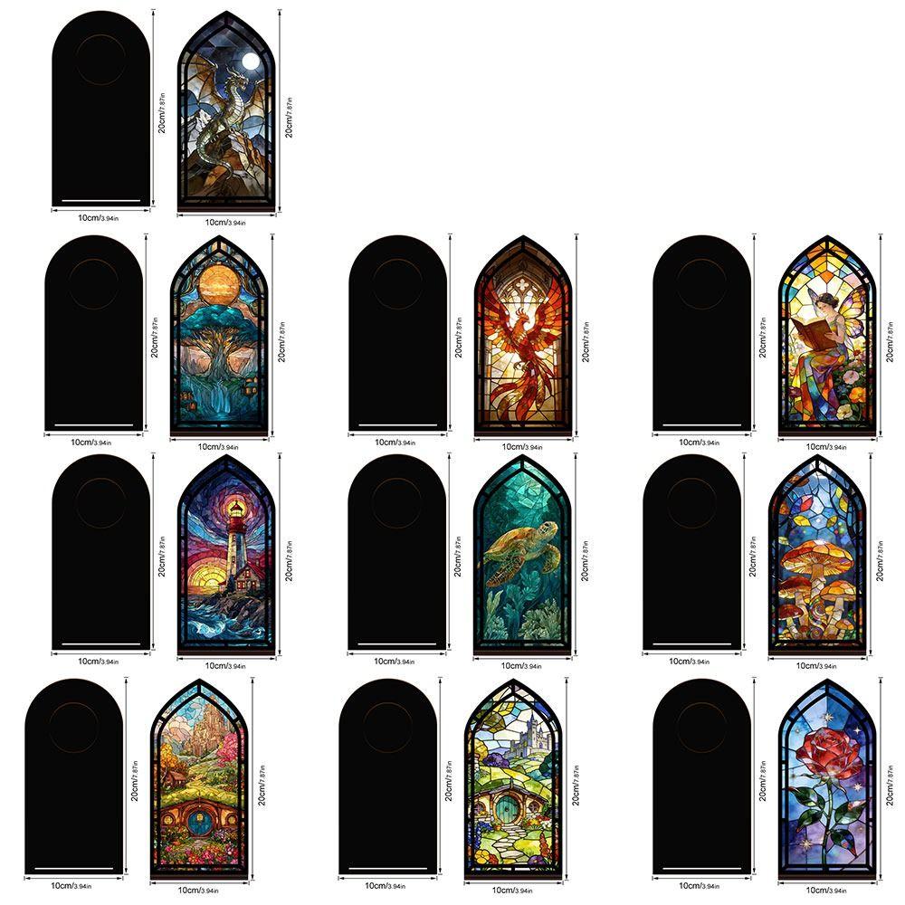 Gothic Arch Design Book Nook Acrylic Light-transmitting Table Setting  Tabletop Display