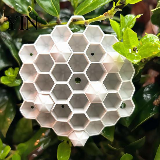 Fake Wasp Nest for Garden 3D Printed Realistic Red Hornet Decoy Nest, Weatherproof Physical Deterrent, Trap Chemical-Free Hanging Outdoor Eaves Trees