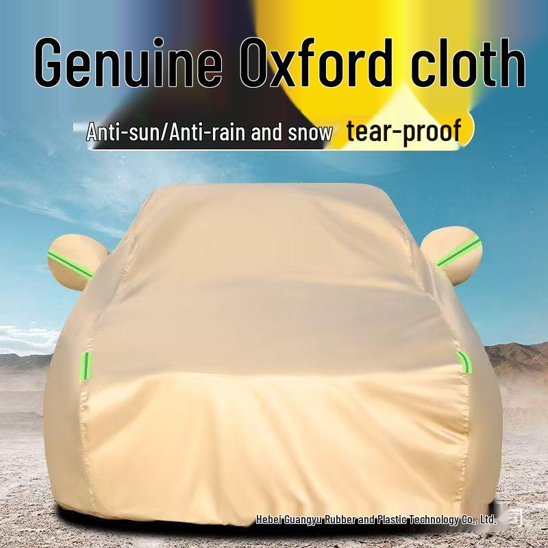 

Sedan Oxford Cloth Car Cover: Anti-Hail, Anti-Rain, Anti-Sun, Silver with Added Cotton Layer Hatchback 2M+ (420*180*160 cm)