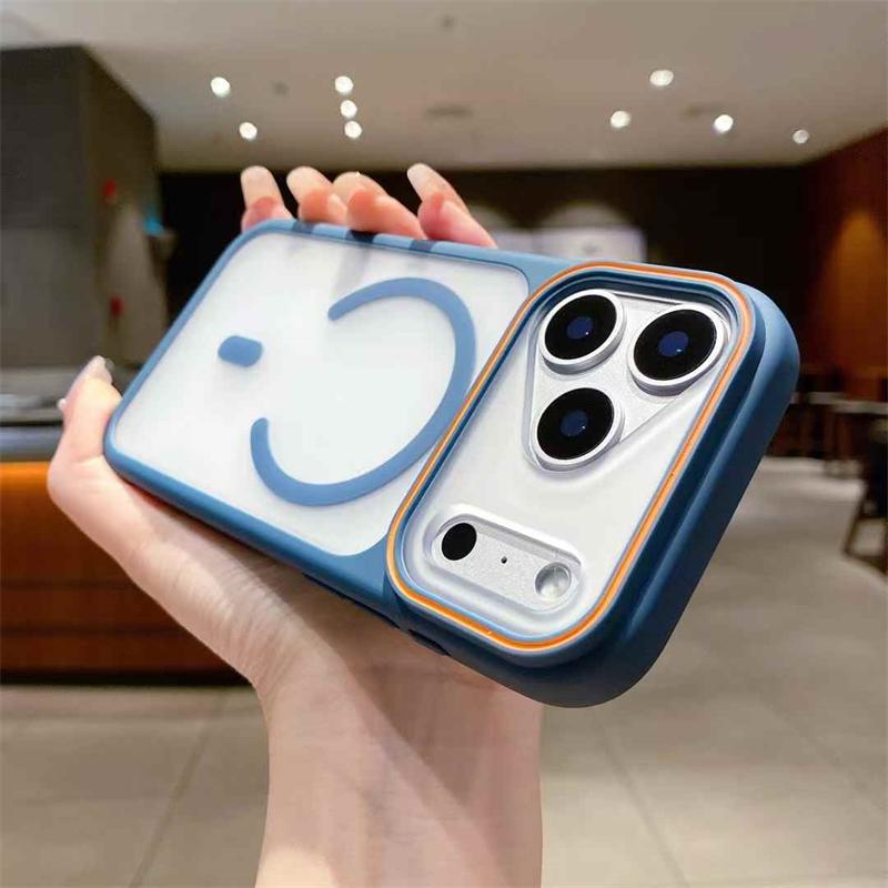 Luxury For Magsasfe Clear Case for iPhone 17 Air 16 15 14 Plus 13 12 11 Pro Max Hit Colo Lens Shockproof Wireless Charge Cover