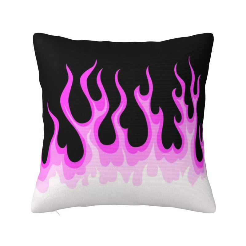 Hot Fire Red Flames Luxury Throw Pillow Covers Home Decorative Vintage Aesthetic Pop Art Chair Cushion 30x30cm 12x12in