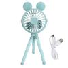 Stroller Fan Rechargeable 3 Level Portable Handheld Fan with LED Light for Home Outdoor