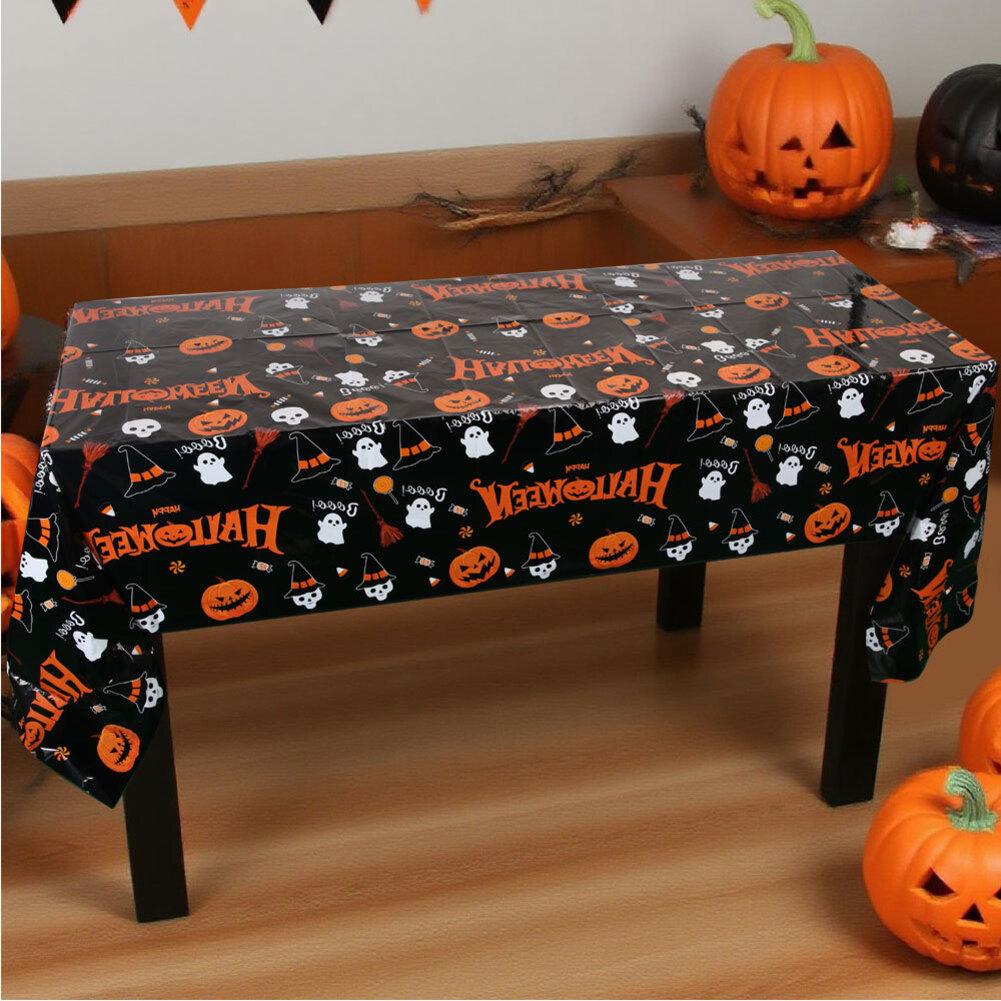 For Camping For Halloween Gathering Halloween Tablecloth Festive Gathering 137*274cm Easy Clean Party Tablecloth