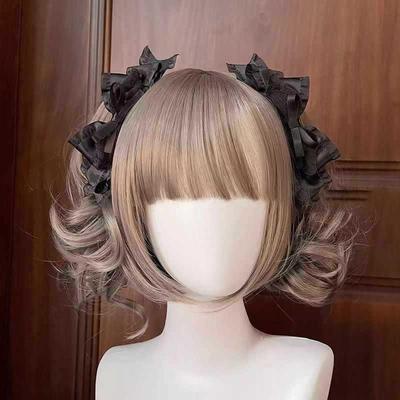 Yabi Japanese Lolita 3D Bow Hair Clips - Cute Double Side Pigtail Accessories