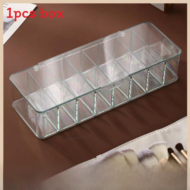 Clear Ps Contact Lens Organizer With Divided Compartments For Home Storage