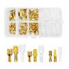 Bullet Terminal Set, Set of 135, Flat Terminal Set, Gold