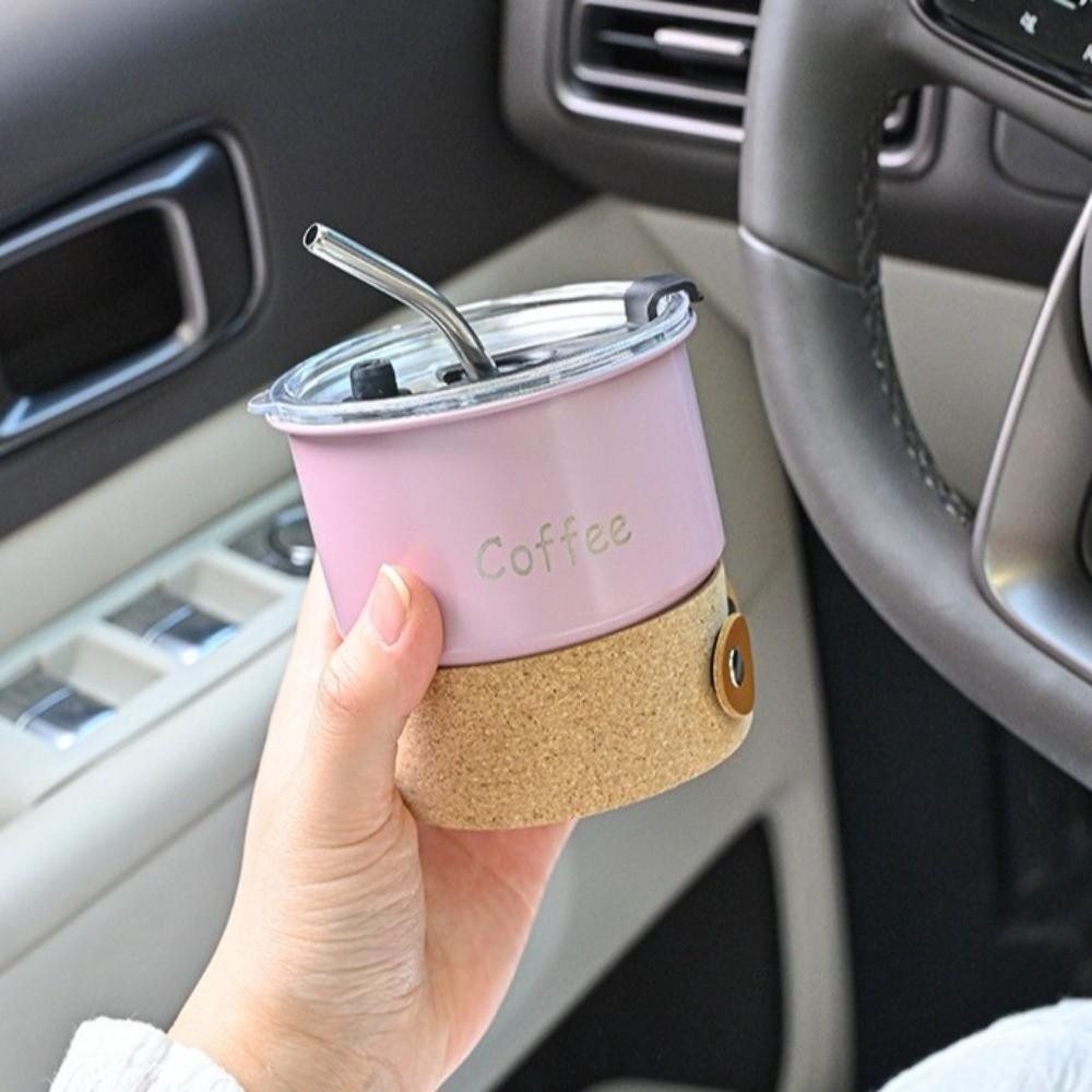 Leak-proof Portable Water Cup Heat-resistant Travel Coffee Mug Stainless Steel Coffee Cup  Travel