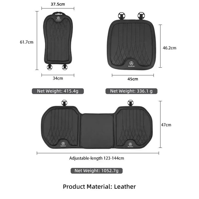 CRU1 Car Seat Booster Cushion Leather Backrest Seat Cover Accessories For Mercedes Benz AMG A C E Class W201 W210 W108 W204 W205 W203