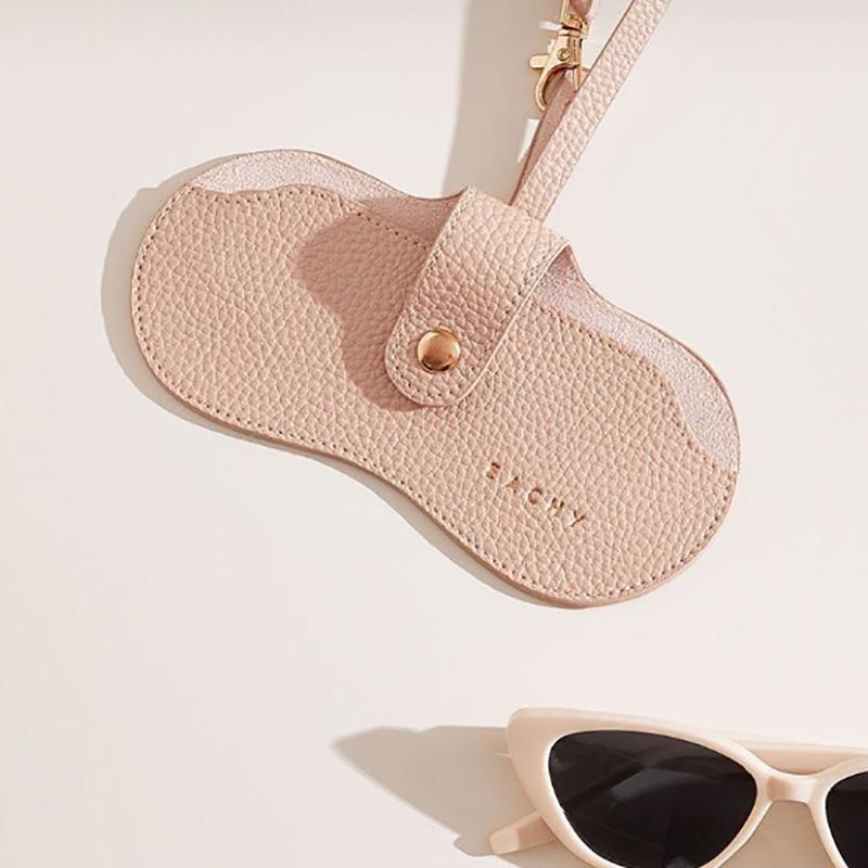Glasses Cover Cute Hanging Pu Leather Sunglasses Reading Glasses Storage Bag Portable Travel Eyewear Holder