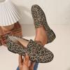 Fashion Women Flats Comfortable Designer Shoes Fashion New Casual Plus Size Sneakers Women Leopard Patchwork Slip-on Loafers Shoes Women
