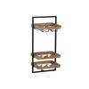 Bottle Rack - Home ESPRIT - Natural Black - 35x25x75 Cm - Multicoloured - Storage for the Kitchen
